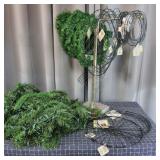 F2 20pc+ wreaths, & wreath frames, Garland,