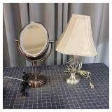 I2 2pc Lamp & Makeup Mirror