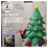 O2 Christmas tree inflatable decor 8ft tall (appro