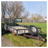 equipment trailer Tandem-Axle 7x18
