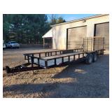 equipment trailer 2018 Tandem-Axle 18Ft deck Split