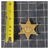 MC sheriff badge Roy rogers tin toy