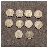 MC 10Pc 1943 steel pennies
