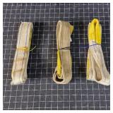 T2 3Pc 5Ft X 2 Inch wide Lifting straps With loops