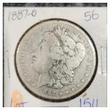 MC 1887 - O Morgan Dollar