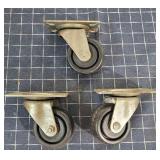 T2 3 New HD Swivel 3"X1 5/16" Casters