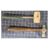 T2 2 12oz .Ball Peen Hammer & Rubber Mallet