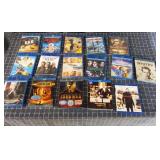 J2 16Pc Action / variety DVD movies Rated R - Not