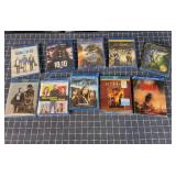 J2 10Pc Action / variety DVD movies Rated PG- PG13