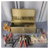 T4 50+Pc Electrical connectors Tool box Test light