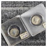 MC 2PC 1943-1944 Mercury dimes Silver