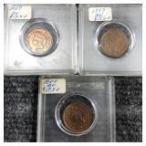 MC 3PC 1899-1900-1907 Indian head pennies