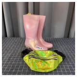 Cat & Jack Size 3 winter muck Boots & fanny pack