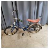 Schwinn bicycle fixed childrens 16 banana seat blu