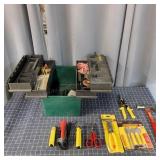 T4 15+Pc wood bites Tool box wire strippers Hammer