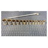 T2 14Pc Breaker bar 3/4 Drive sockets Snap-on 7/8-