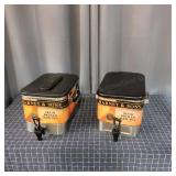 L4 2Pc Harney & sons Tea dispensors Stainless stee