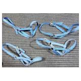 K2 4Pc Weavers Horse Halters Blue Nylon