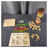 S2 40+Pc Vintage Tinker toys