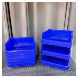 J2 8Pc Stackable Storage containers 14 W X 13 D X