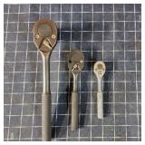 G2 4Pc 1/4-3/8-1/2 drive Ratchets all proto Indust