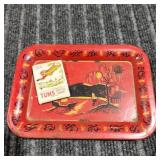 MC 2pc " TUMS " match book, Small Asian tray,
