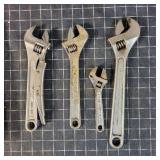 T2 4Pc Stanley Adjustable wrenches Craftsman Proma