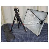 O2 2pcs Photo Tripod & Light Pro Albinar Lightdow