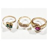 MC 3pc Womens Rings Size 5 3/4