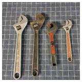 T2 4Pc Blue-point Adjustable wrenches Proto Crafts