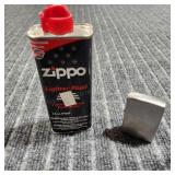 MC Zippo lighter & Fluid - Fluid 3/4 full