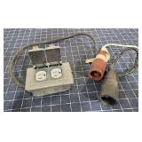 T2 Tap in 110v Outlet w/ Alligator clips 2 outlet