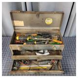 T4 30+Pc Craftsman Tool box Screwdrivers Pipe cutt