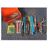 E3 40+Pc Drill bits Easy outs hanson Brake tools t