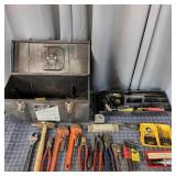 T3 25+Pc Pipe wrenches Tool Box Hammer Drill bits