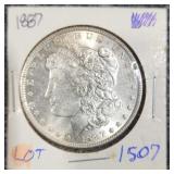 MC 1887 Morgan Dollar
