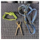 T2 3Pc Horse and foal Halters Leather punch
