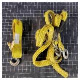 T4 2Pc 15Ft Tow straps W/ Hooks