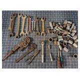 T6 30+Pc Sockets Wrenches Ratchet pipe wrench