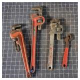 T6 4Pc 8-14-16 inch pipe wrenches Ridgid