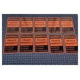K2 10 Pc Private property Sign 7 X 10 Metal
