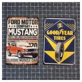 K2 2 Pc Metal Signs 8 X 12 automotive