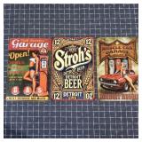 K2 3Pc Metal Signs 8 X 12 Auutomotive