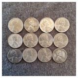 LB 12Pc Pennies Wartime 1943 Steel Another 12-piec