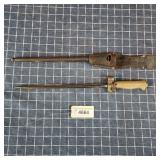 MC French Epee Bayonet WW1 Brass hilt