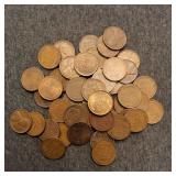 LB 50PC Pennys Wheat 50-piece lot of wheat pennies