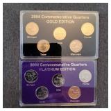 LB Proof sets Quarters 2004 Platinum / Gold 2004 Q