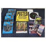 P2 25+Pc Trespassing signs Targets Branch brackets