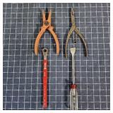 R2 4Pc Scraper Battery tool Insulated pliers