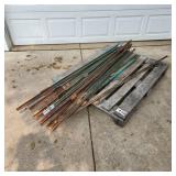 YD 12pc Fence post mostly 6ft